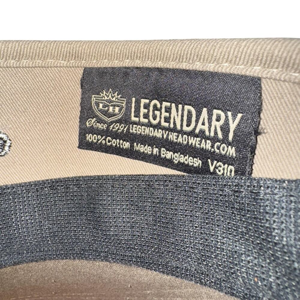 OAHU COUNTRY CLUB 1906 VISOR BEIGE LEGENDARY V310 ADJUSTABLE MENS GOLF OSFM